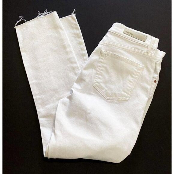 NWT GRLFRND White Reed High-Rise Slim Jeans sz 27 - Picture 4 of 8